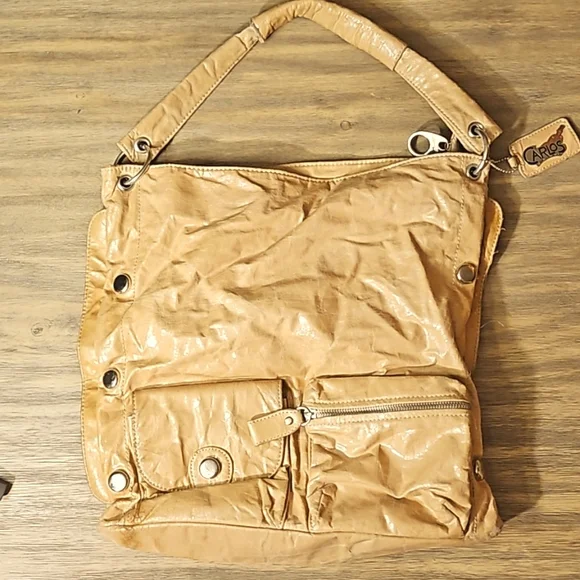 Carlos Santana Bags Carlos Santana Cream Bucket Shoulder Bag